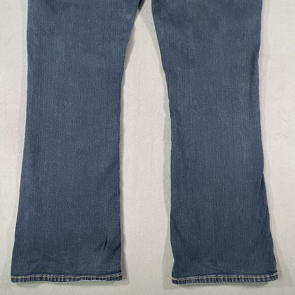 Signature by Levi Strauss & Co Curvy Boot Cut Jeans Blue Mid Rise Women's 35x34 - Picture 7 of 9
